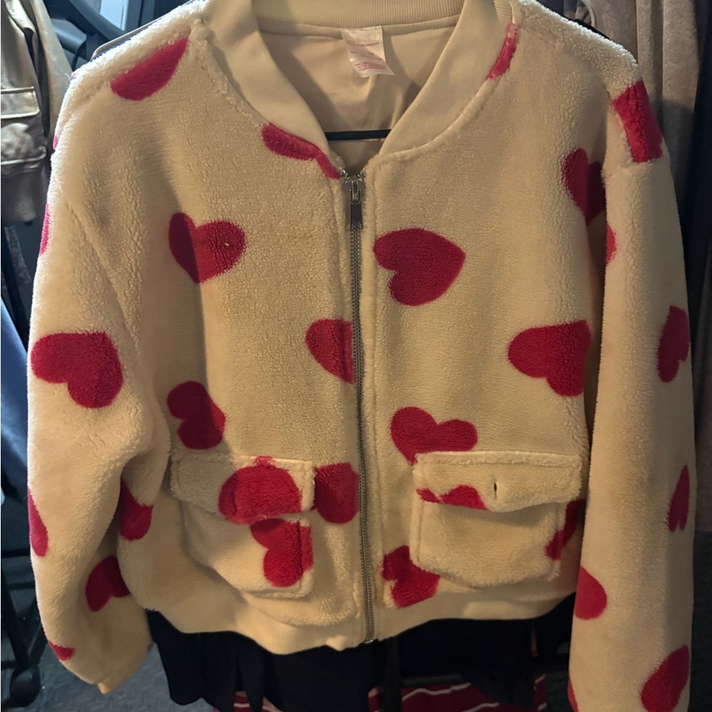 Heart Patterned Women’s Jacket